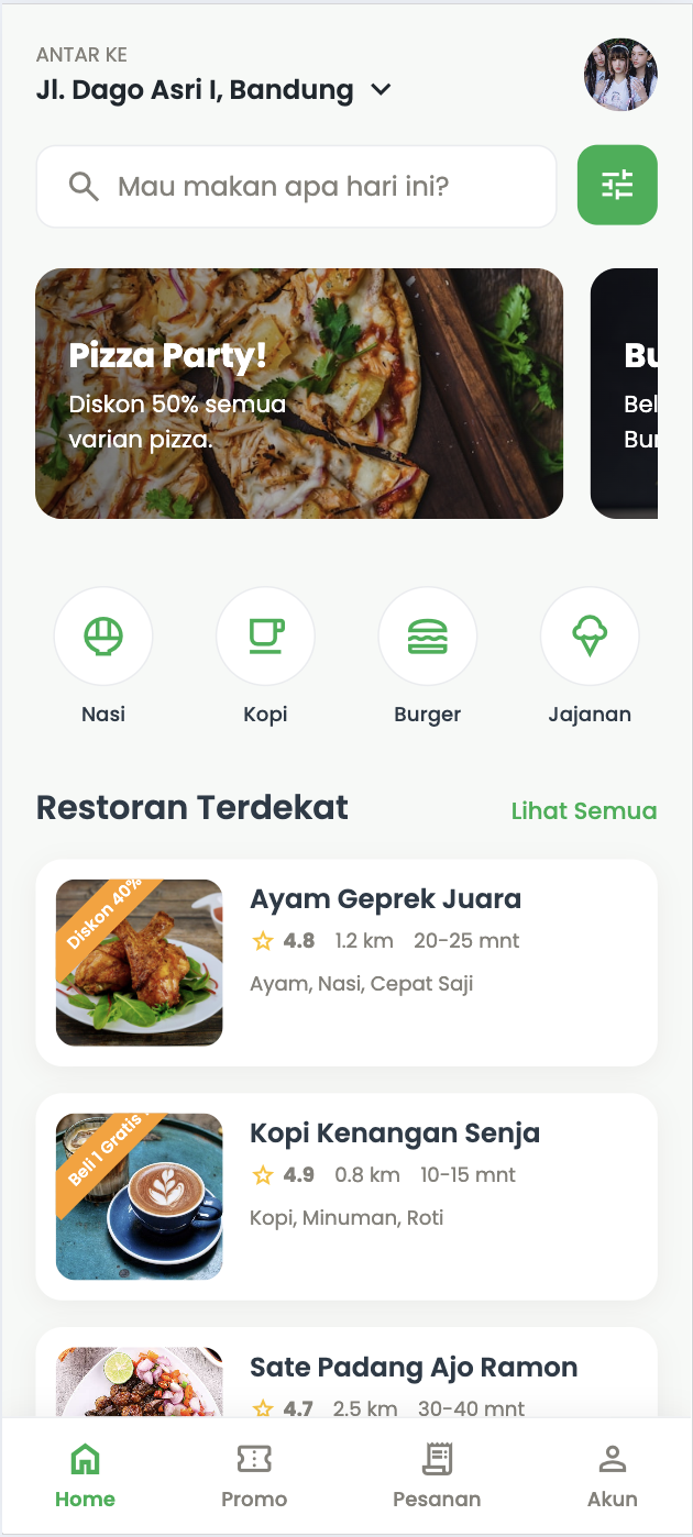 Aplikasi Order Makanan